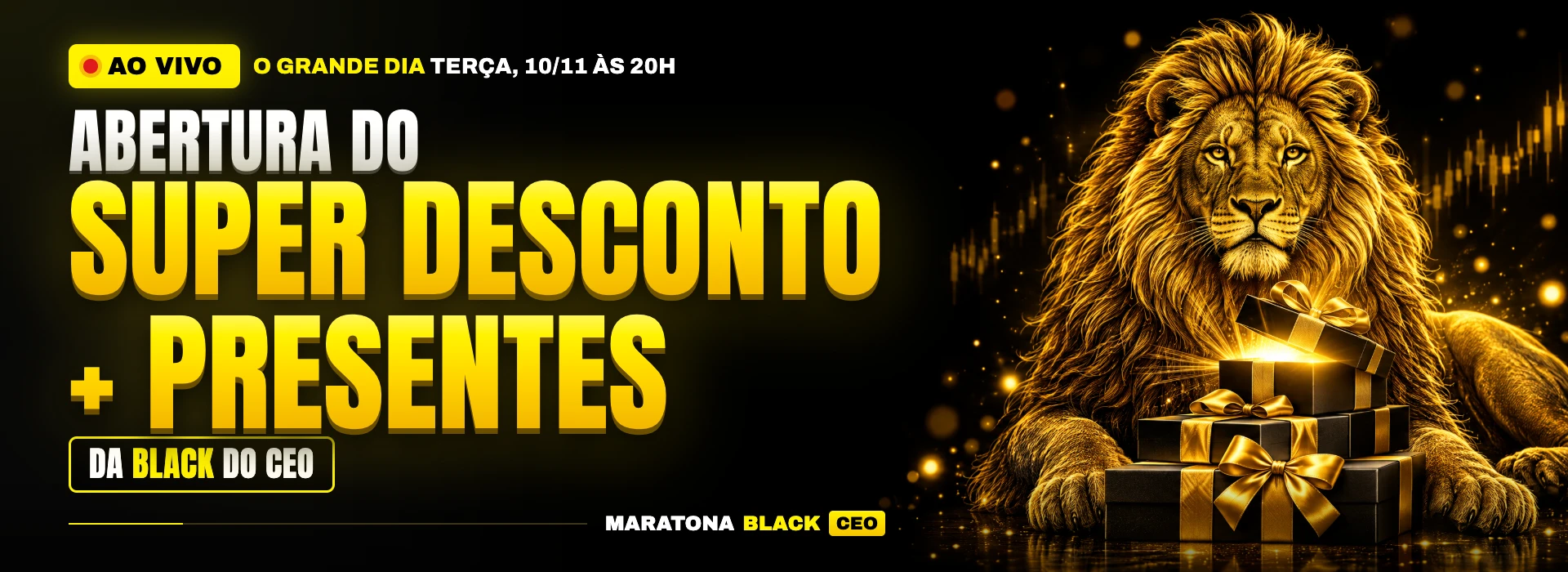 O grande dia: abertura do super desconto + presentes